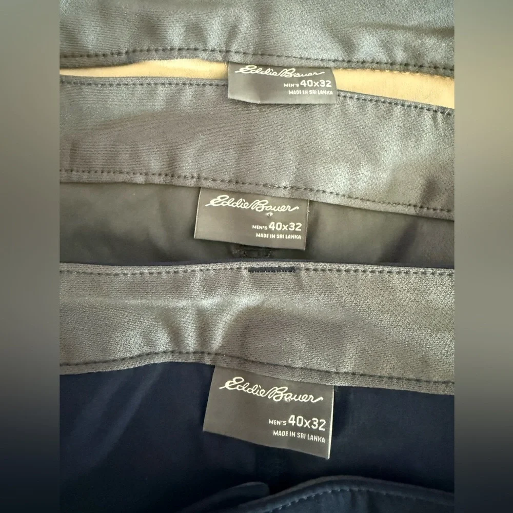 Eddie Bauer Lot Pants‎ Mens 40x32 Tech Nylon Stretch Hiking Trail Outdoor Pants